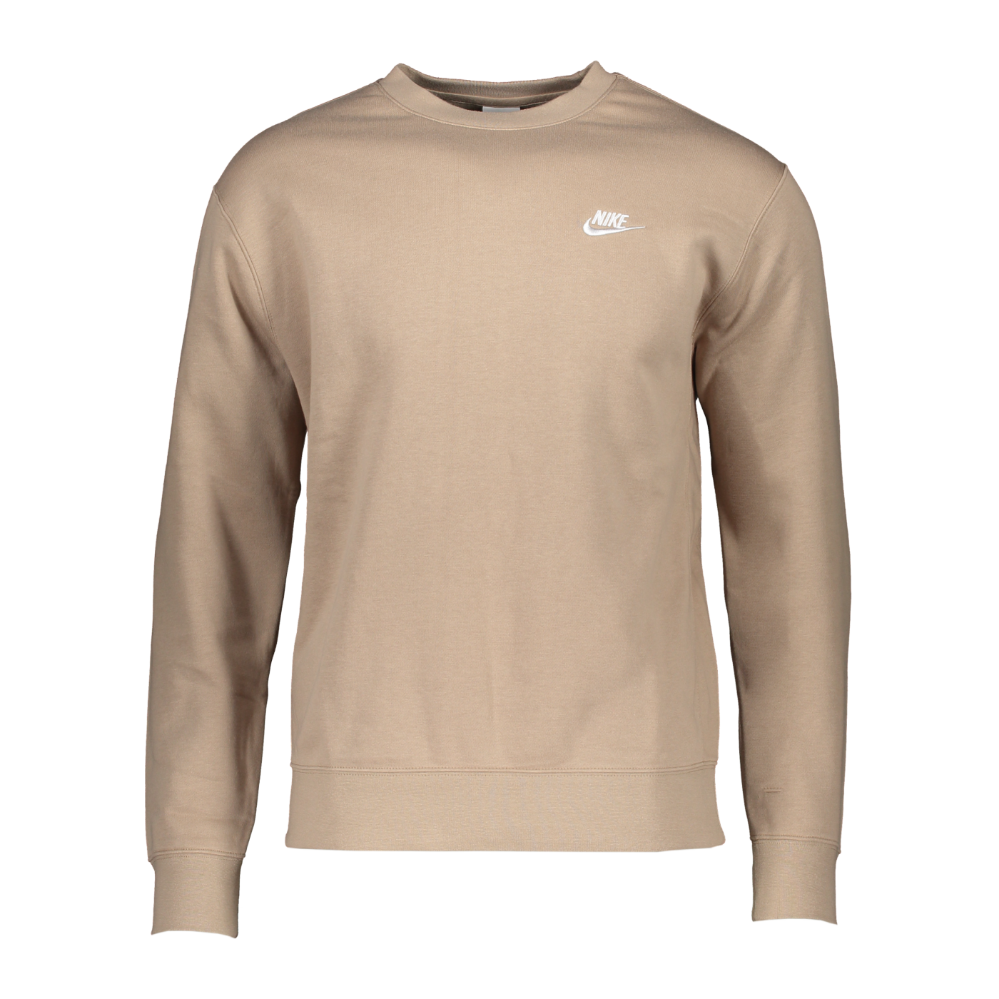 Nike Club Crew Sweatshirt Braun Weiss F247