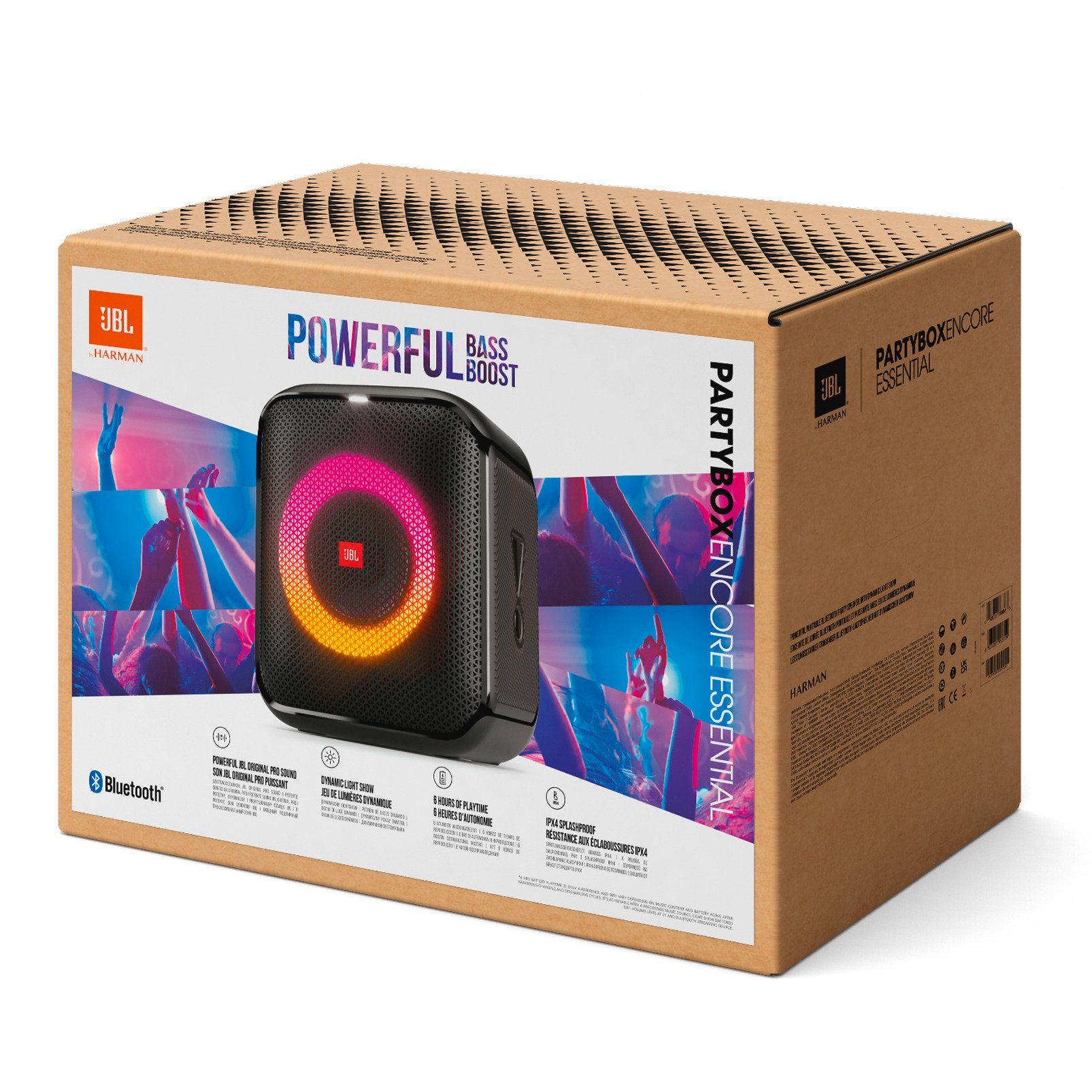 JBL PartyBox ENCORE Essential Bluetooth-Lautsprecher (Bluetooth, 100 W)
