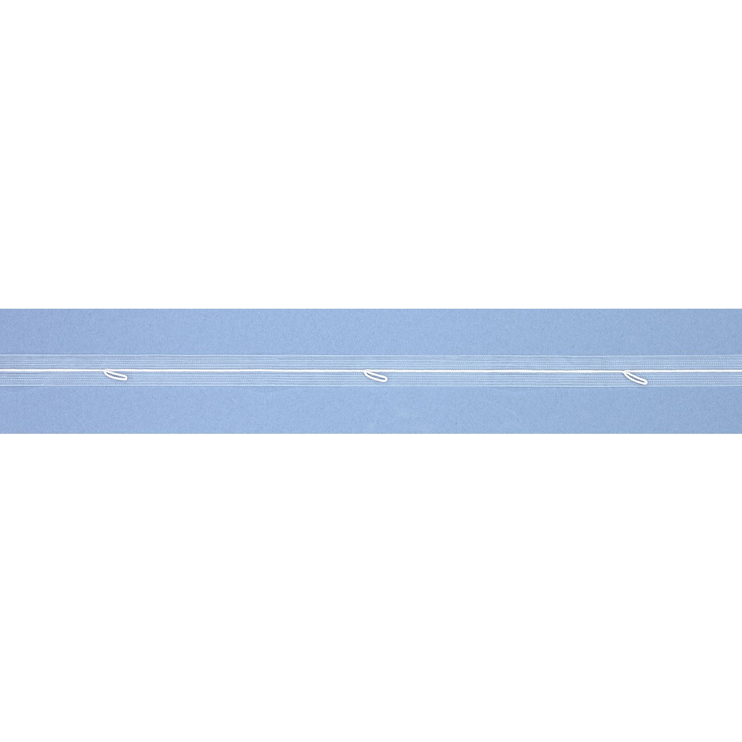 buttinette Raff- und Faltrolloband mit Schlaufen, Breite: 1,8 cm, Länge: 10m-Rolle