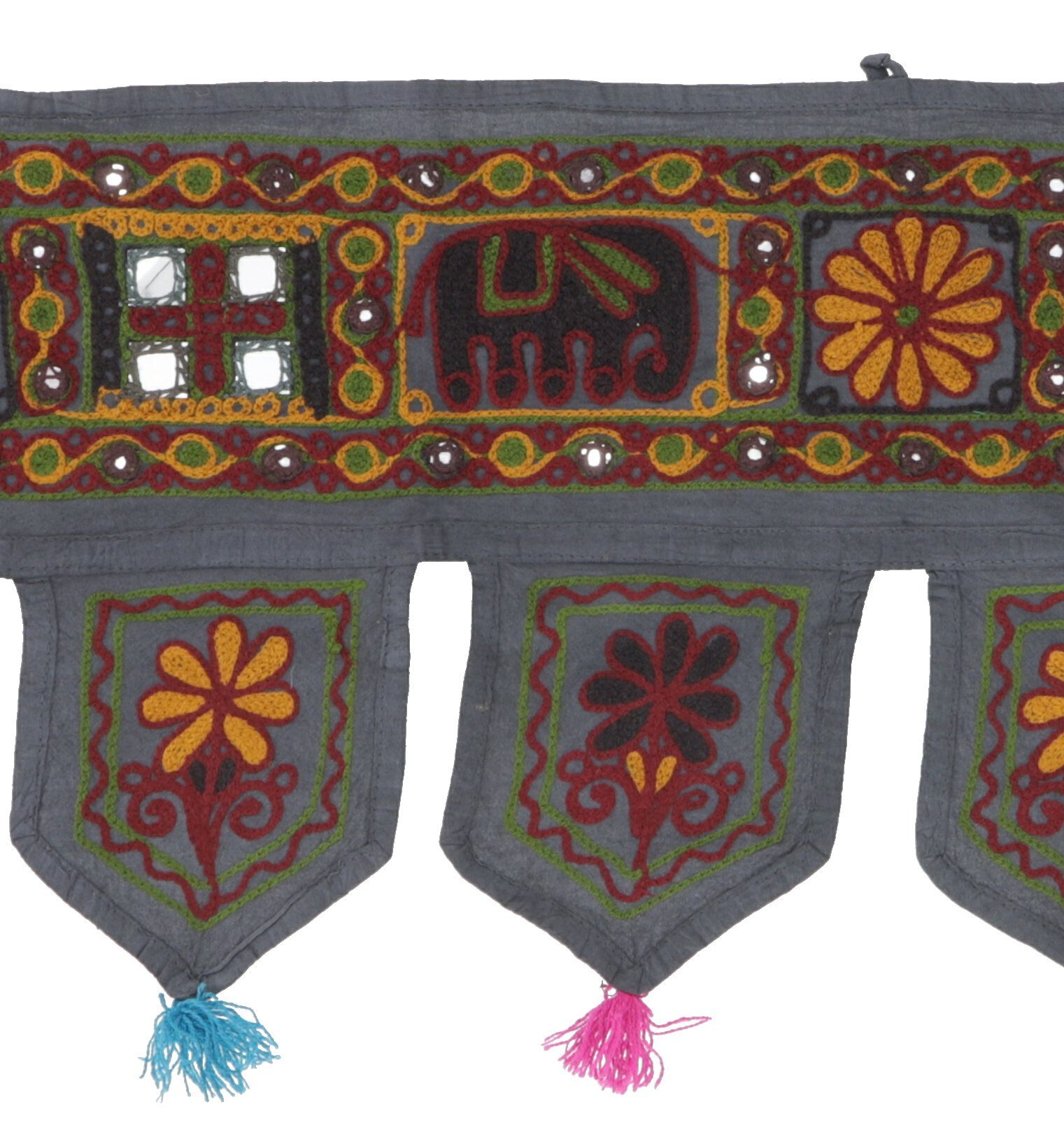 Wandteppich Indischer Wandbehang, Orientalischer Wimpel mit.., Guru-Shop, Höhe: 30 mm