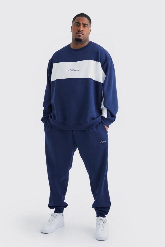 Plus Colorblock Trainingsanzug
