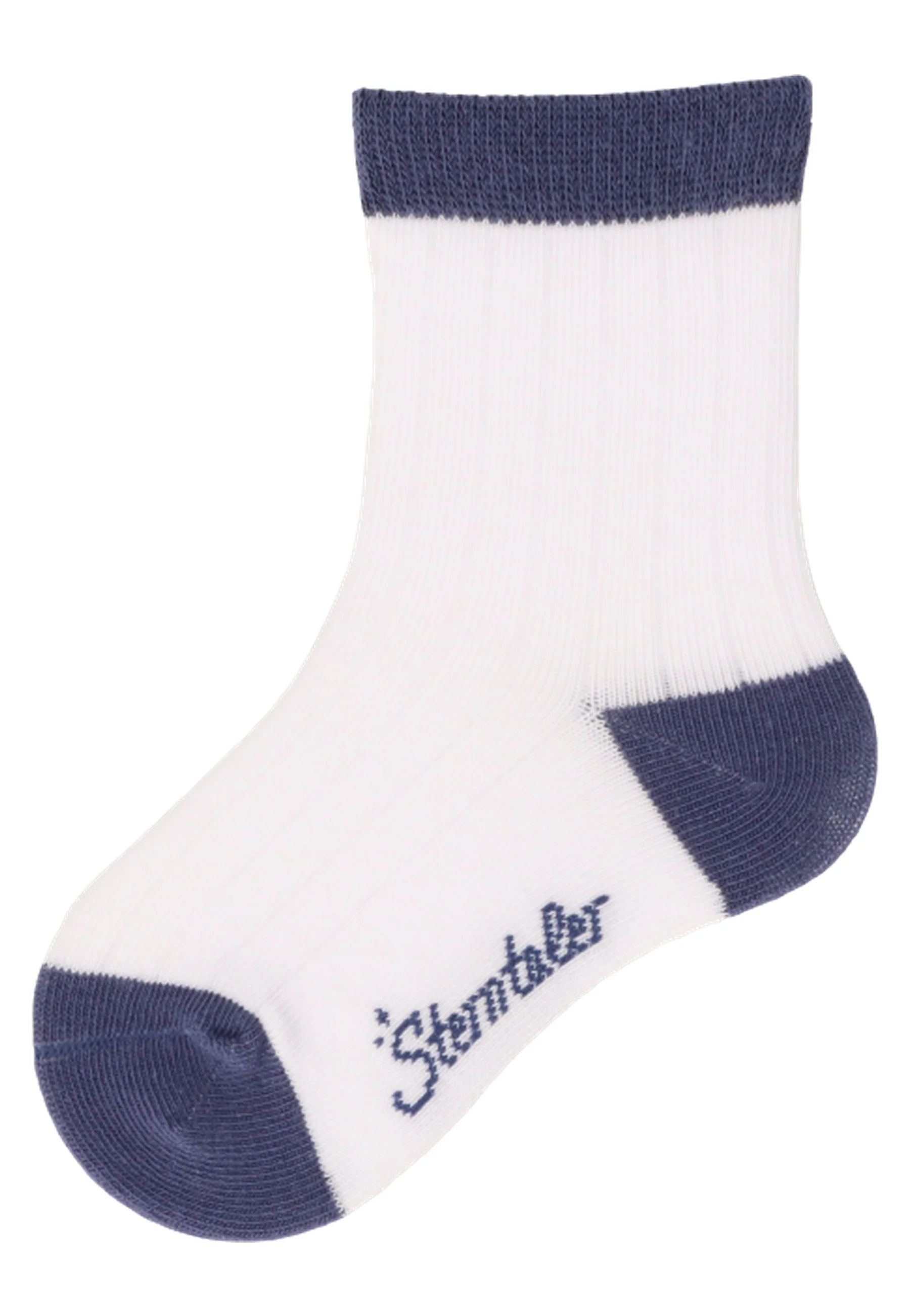 Socken im 3er Pack mit Rippenoptik in versch. Farben