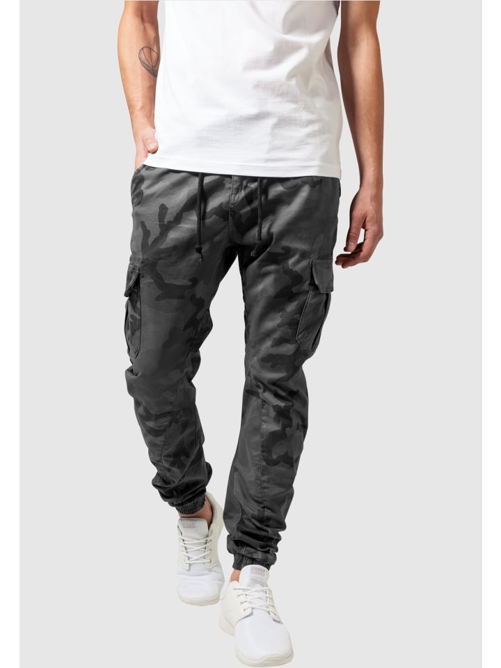 Urban Classics Urban Classics Cargo-Hosen in grey camo günstig kaufen