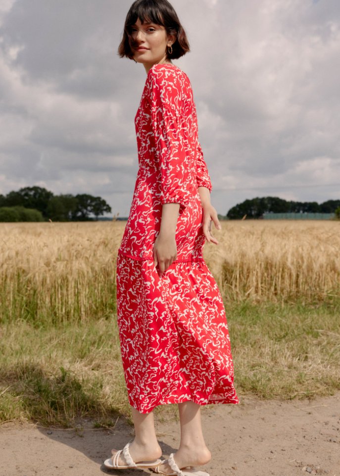 Maxikleid mit Cut-Out