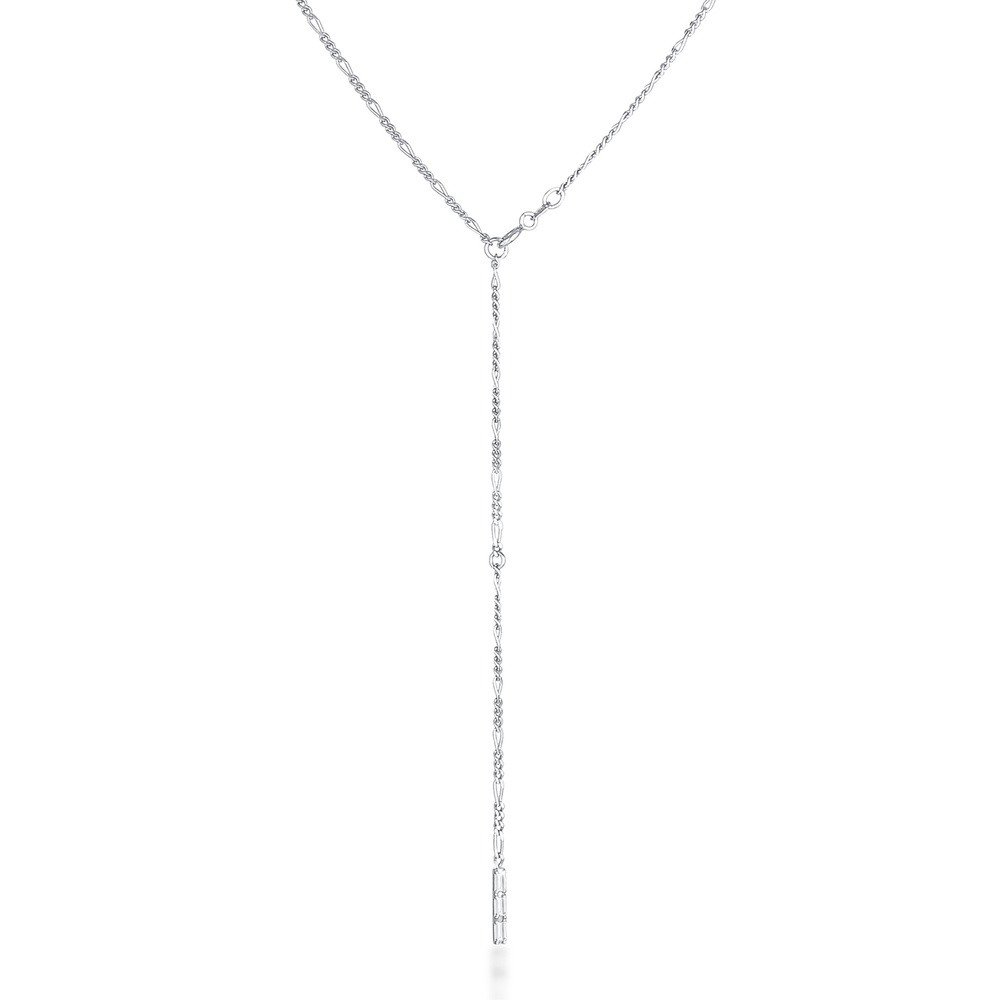 Elli PREMIUM Elli PREMIUM Collier Collier en Y pour dames Figaro Topaze Geo ajustable en argen collier