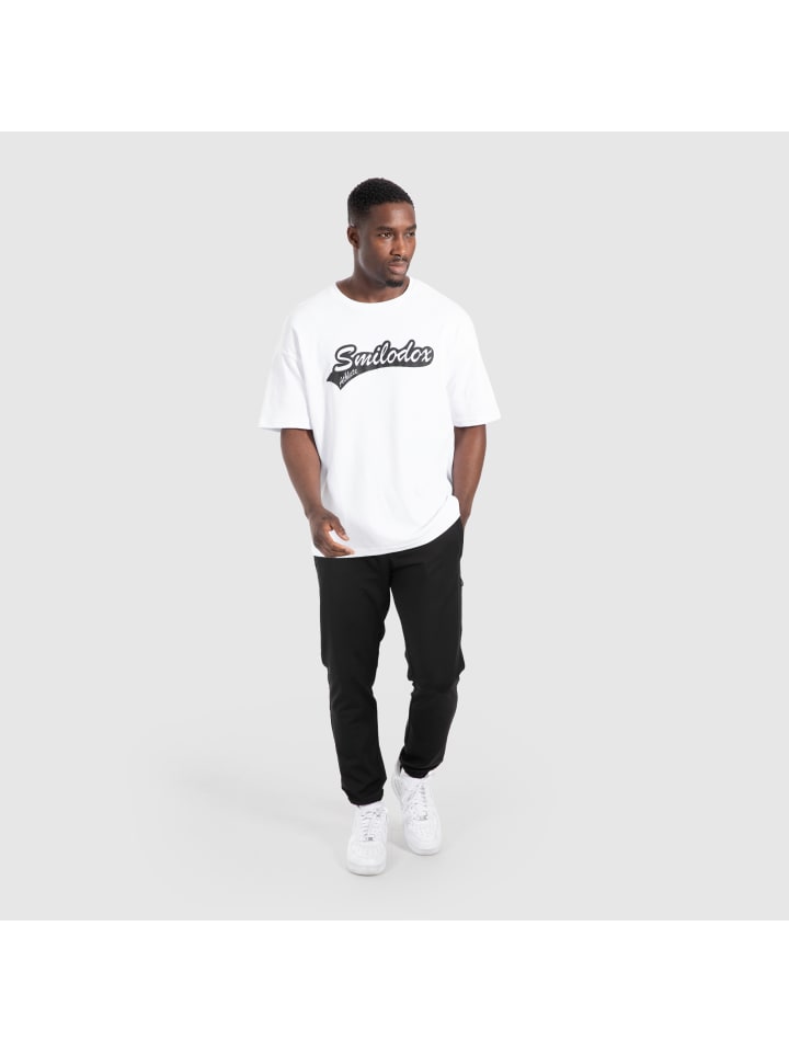 SMILODOX Unisex T-Shirt Macey in Weiß günstig kaufen