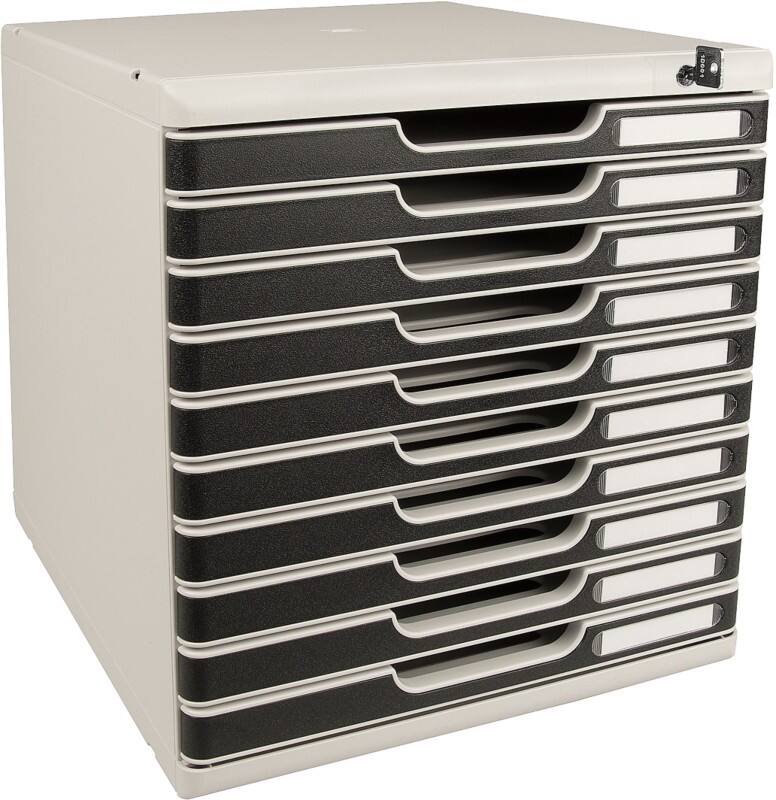 Exacompta Office Schubladenbox 332014D  Kunststoff Schwarz 28,8 x 35 x 32 cm 1