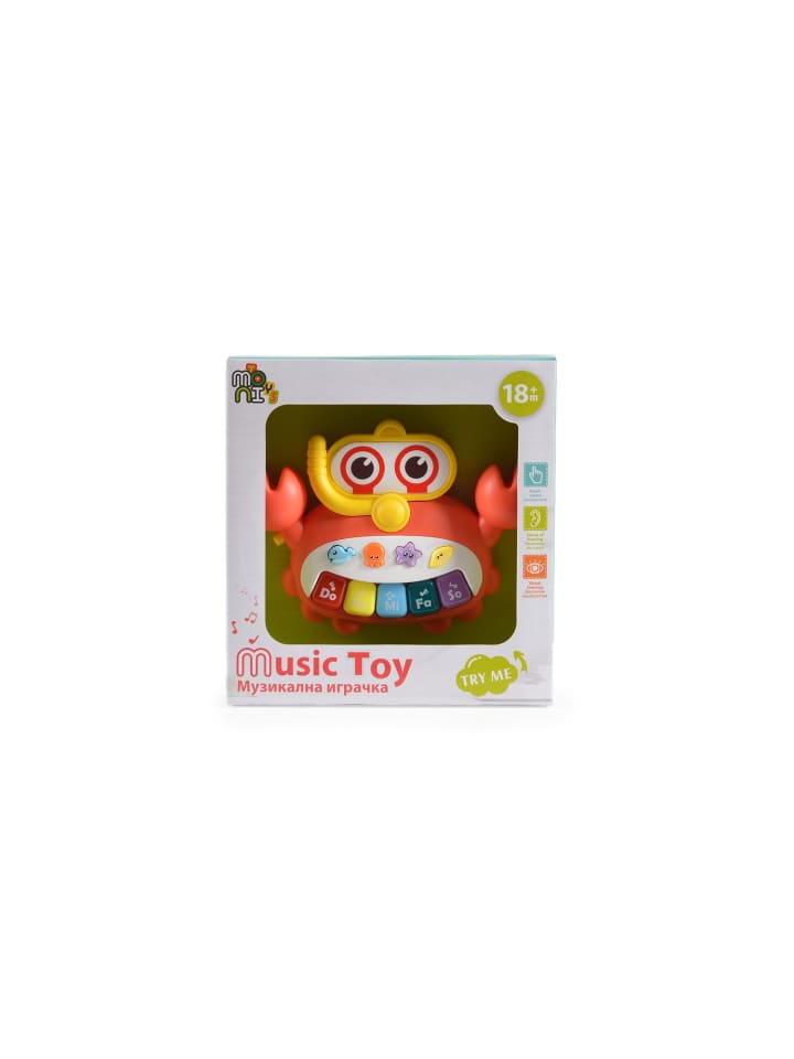 Moni Musikspielzeug Krabbe HE0535 in rot günstig kaufen onesize