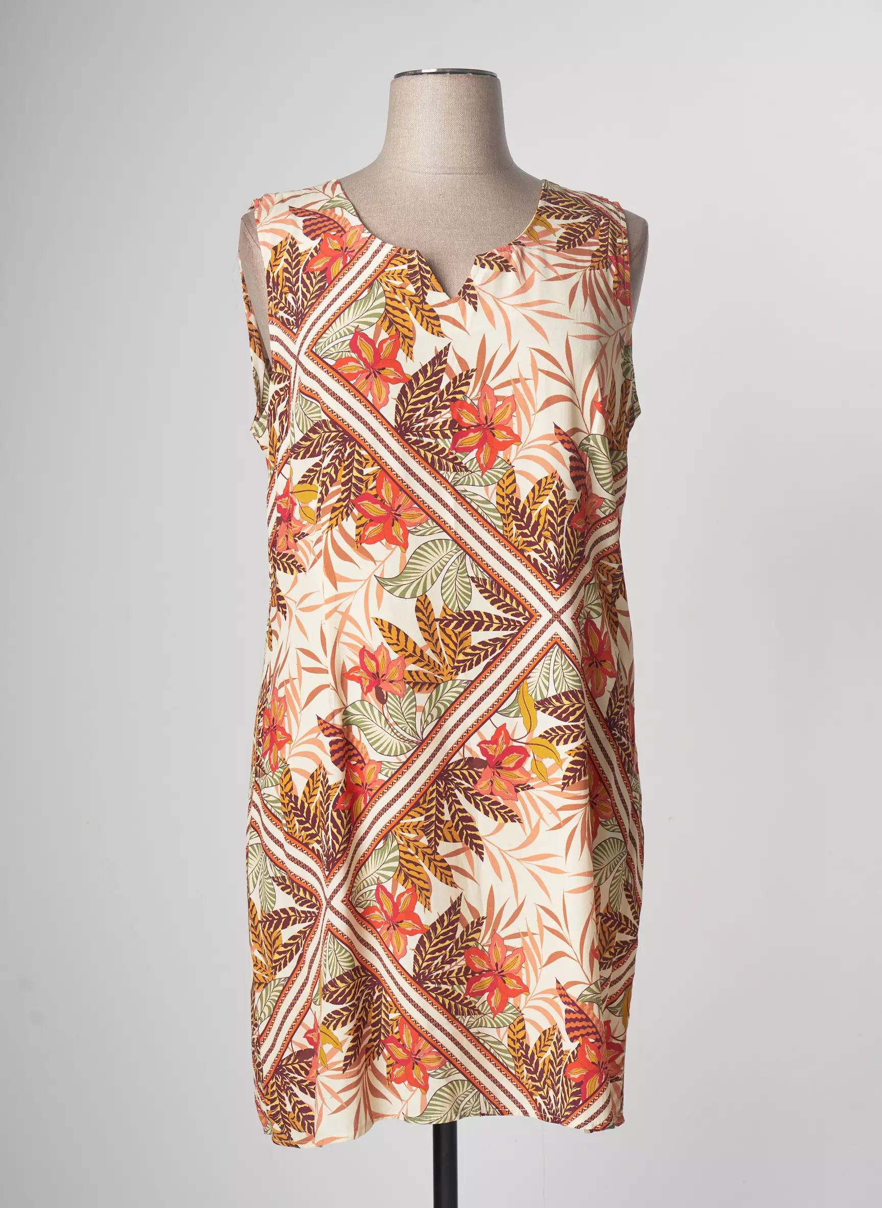 Halogene Robes Mi Longues Femme couleur orange
