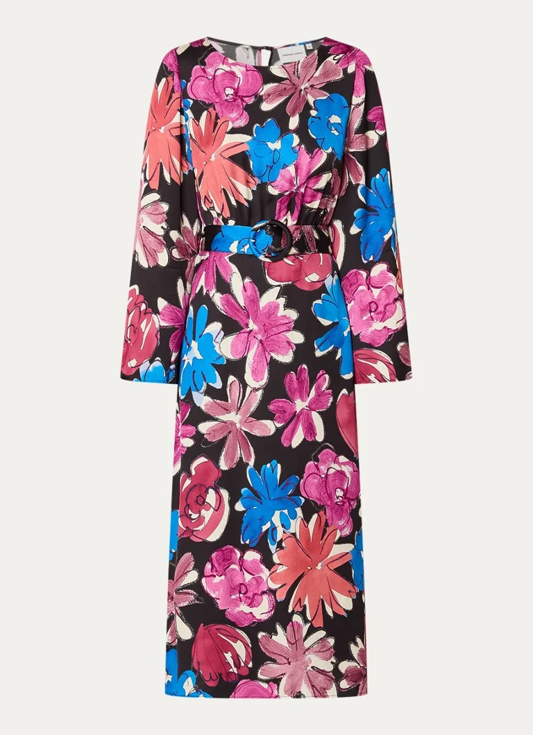 Fabienne Chapot Darina midi-tunikakjole med blomstertrykk og belte