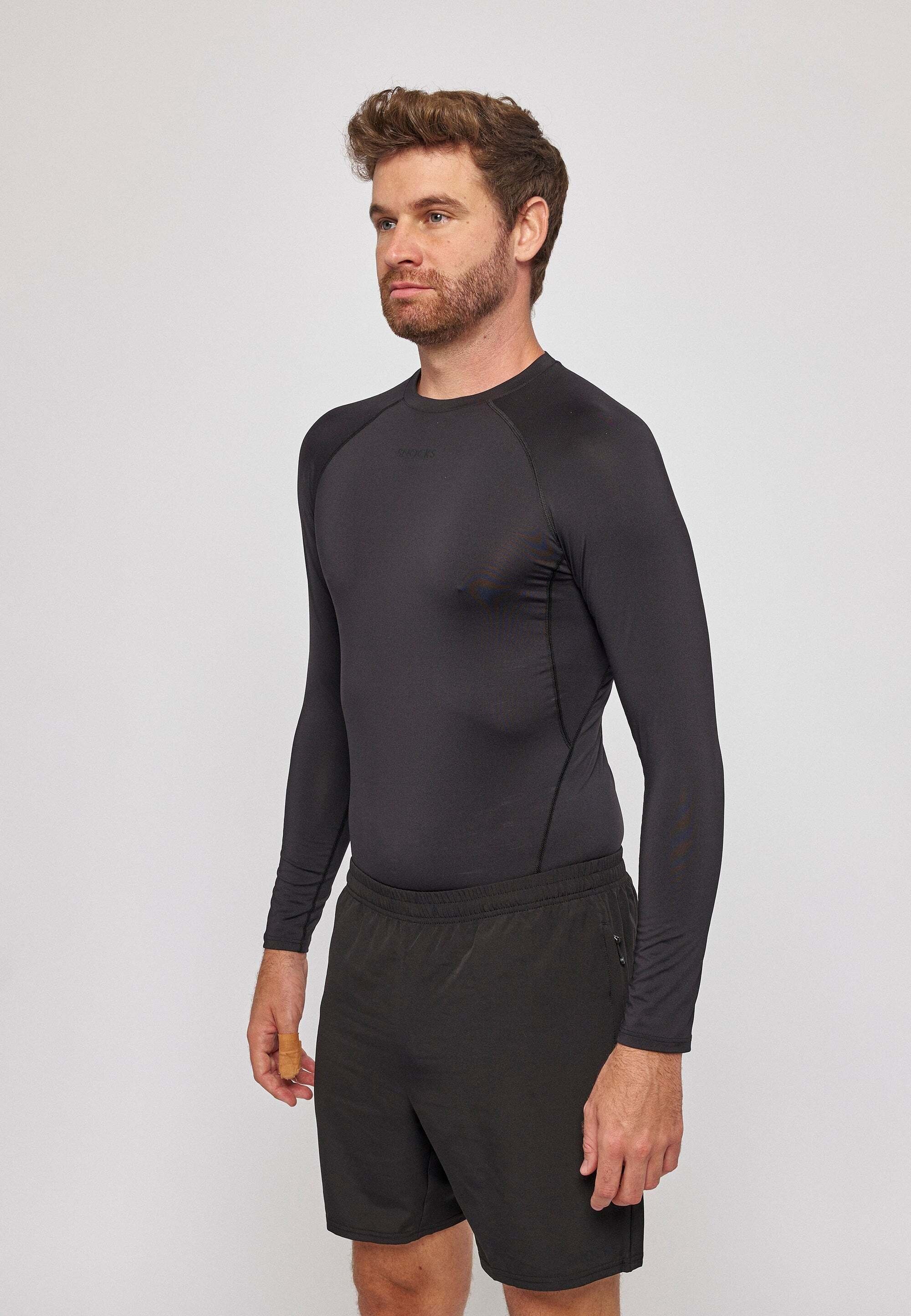 SNOCKS Funktionsshirt (1-tlg) mit unauffälligem Logodruck, schnelltrocknend & perfekt für den Sport