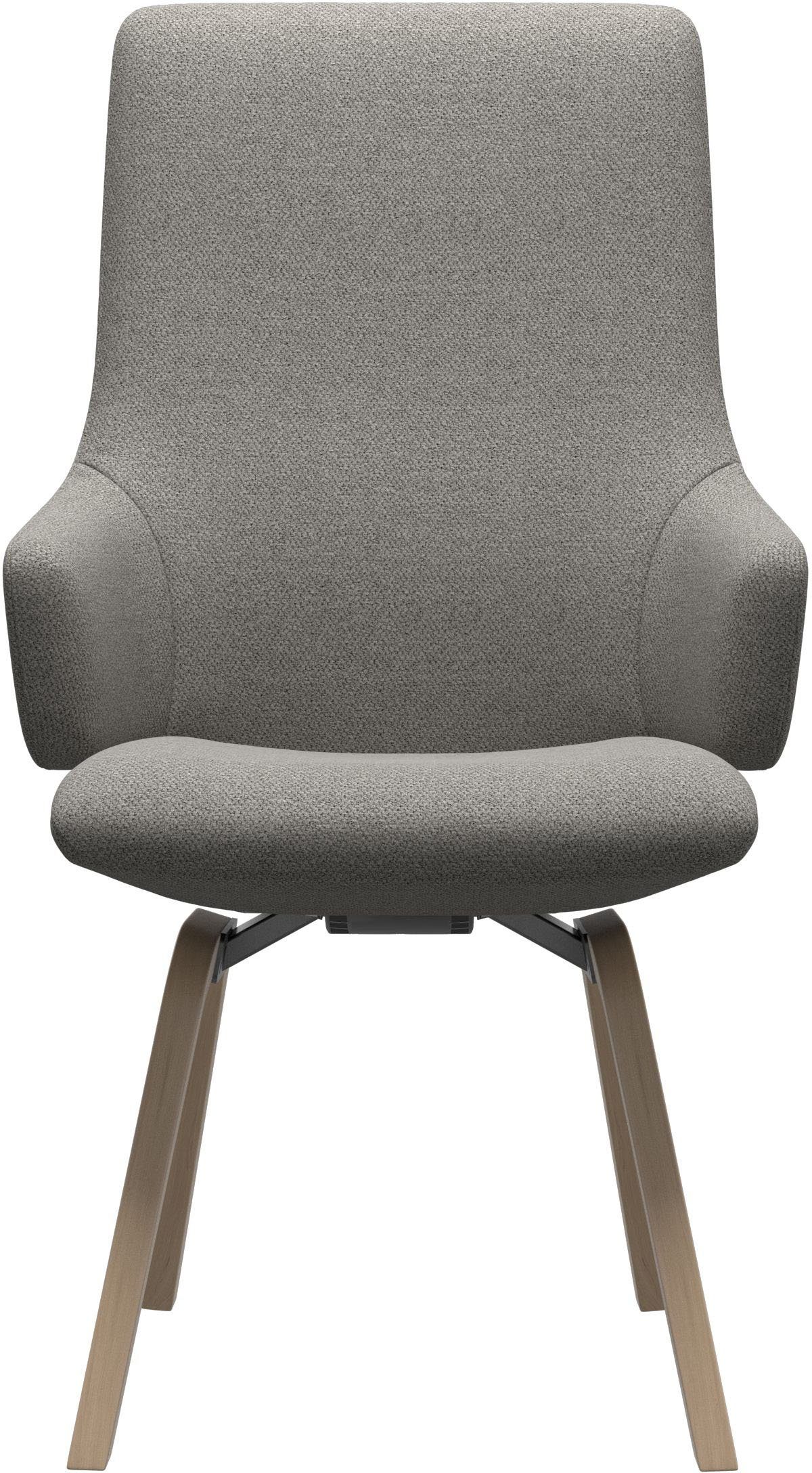 Stressless® Polsterstuhl Laurel, High Back mit Armlehne, Größe L, mit schräggestellten Beinen in Eiche