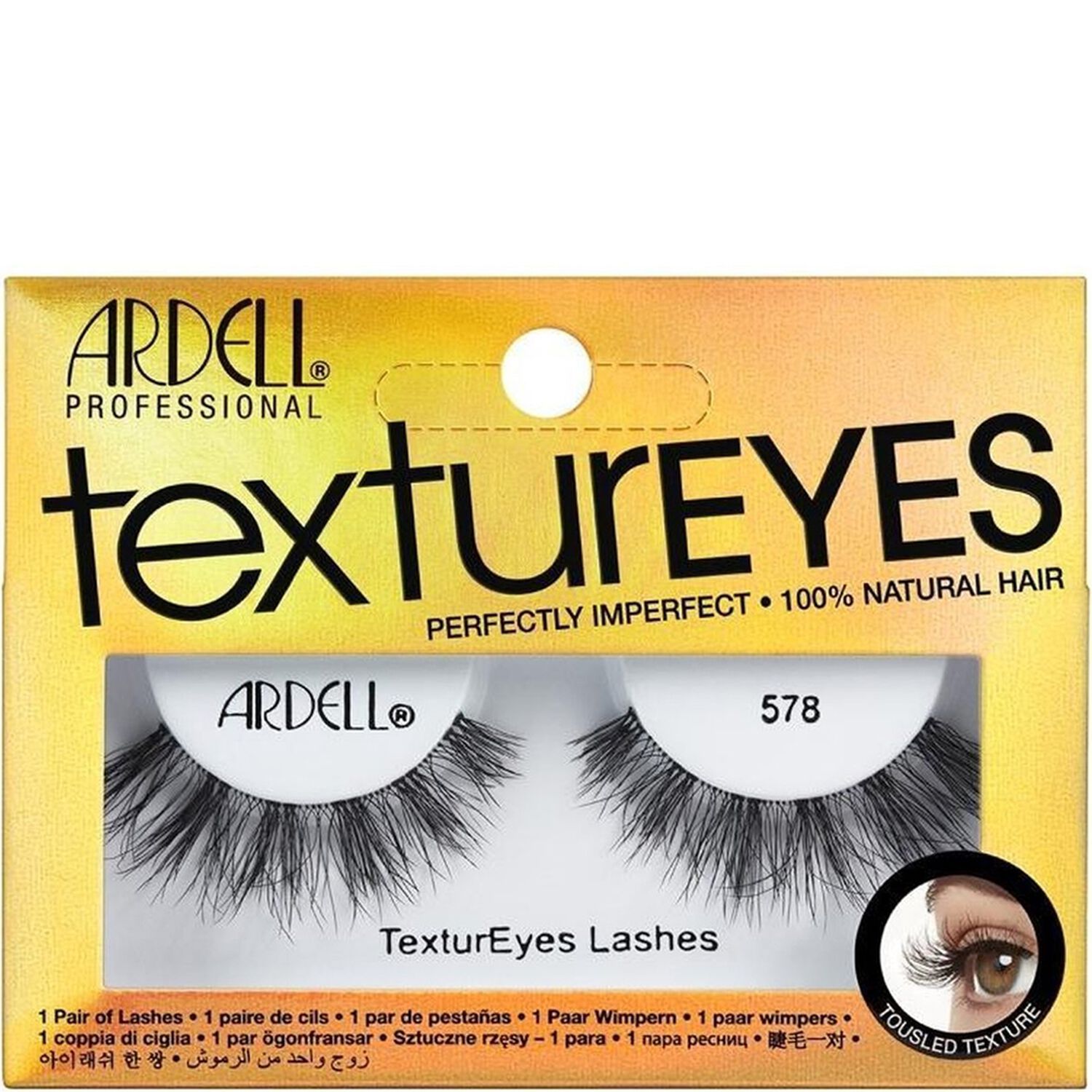 Ardell Textureyes Lashes Faux Cils cheveux texturés 100% naturels 578
