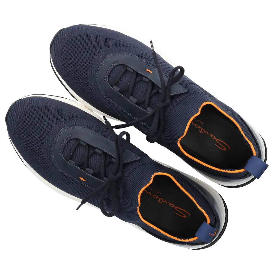 Santoni - Sneaker low Slip-ons MBIO21 Textil - blau