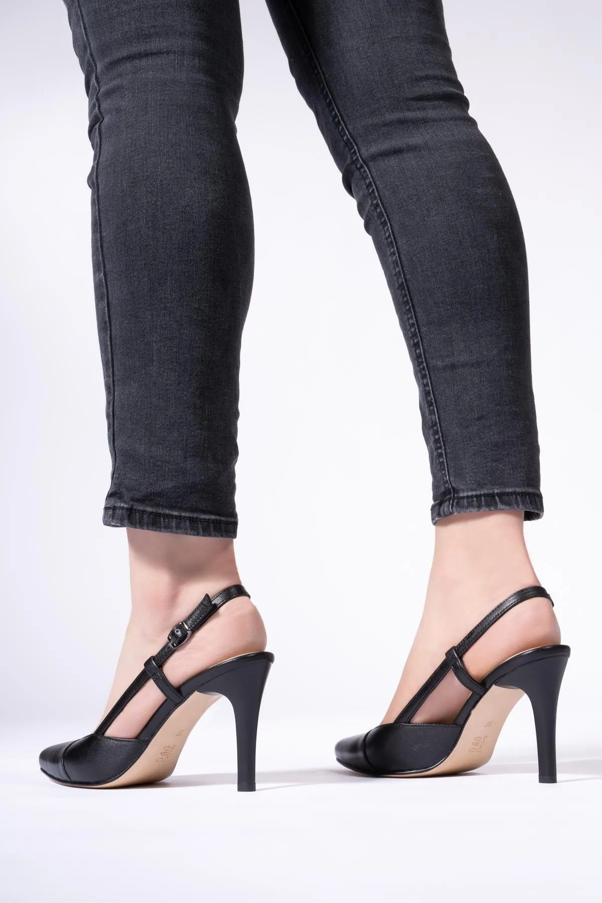 CZ London  High Heels - Schwarz - Pfennigabsatz/Stiletto
