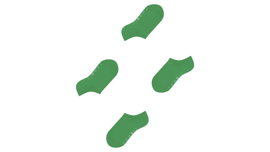 ESPRIT Kinder Sneaker Socken Foot Logo 2er Pack grün