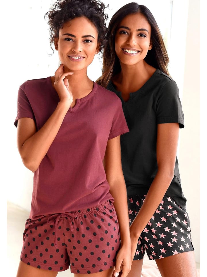 VIVANCE DREAMS Shorty in schwarz, bordeaux günstig kaufen