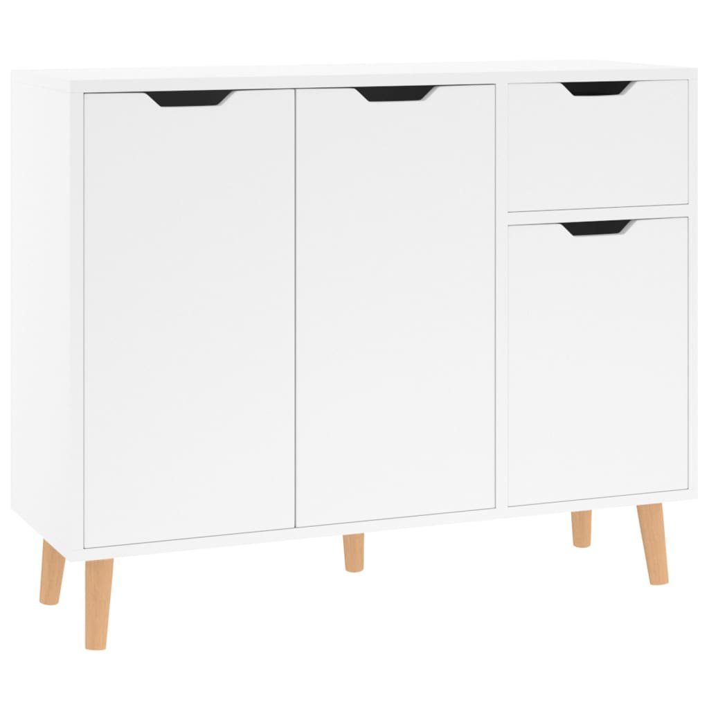 vidaXL Sideboard Sideboard Hochglanz-Weiß 90x30x72 cm Holzwerkstoff (1 St)