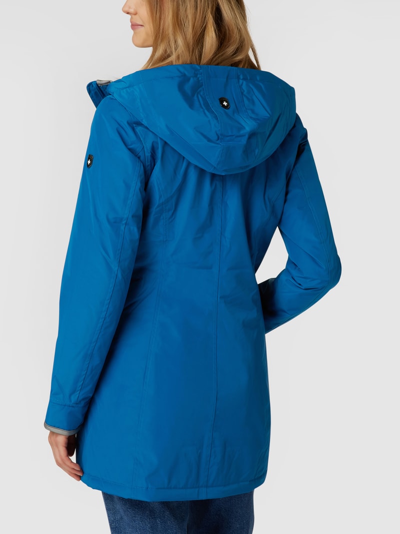 Jacke mit Label-Detail Modell 'STOCKHOLM' in royalblau