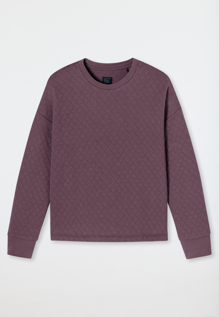 Sweatshirt Jersey-Quiltstoff und Sweatware malve - Mix+Relax
