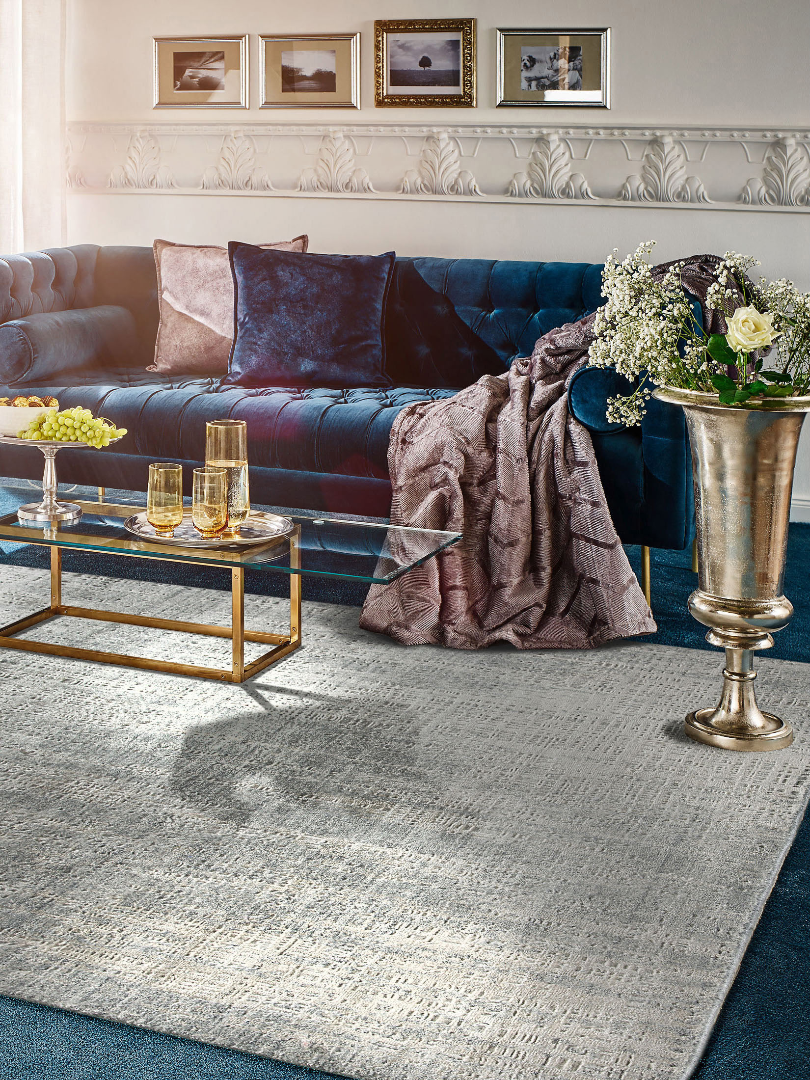 Mentana Designer-Teppich, Elegant Grey