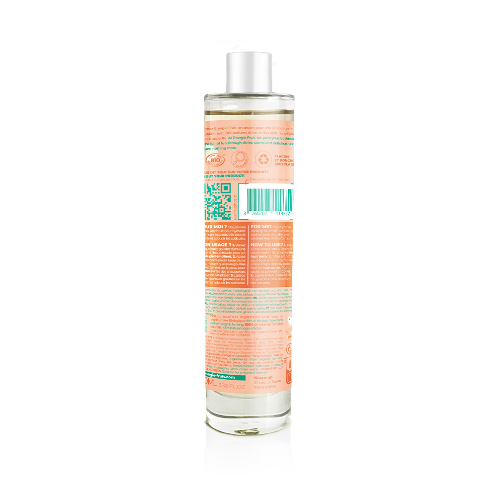 energie fruit HUILE PIEDS TOUT DOUX | TOUT TYPE DE PEAU Huile sèche certifiée BIO