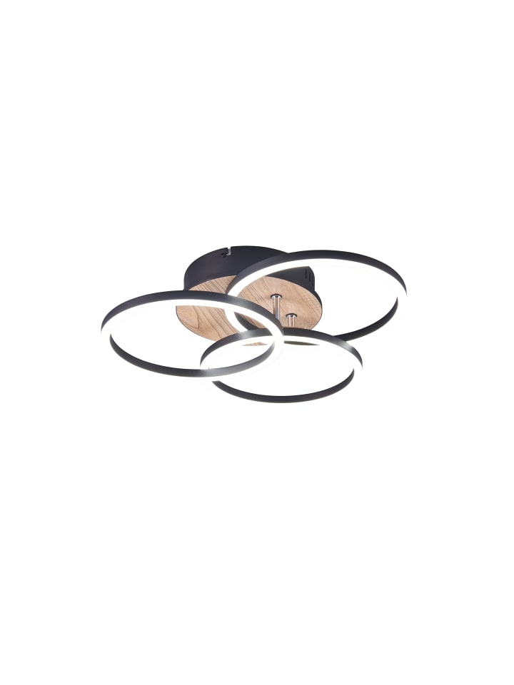 Reality Leuchten Deckenleuchte CIRCLE in Holznachbildung günstig kaufen onesize