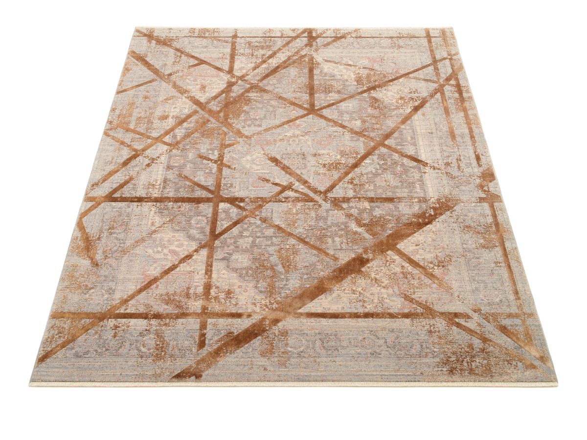Musterring Webteppich Braun-Grau 140 x 190 cm