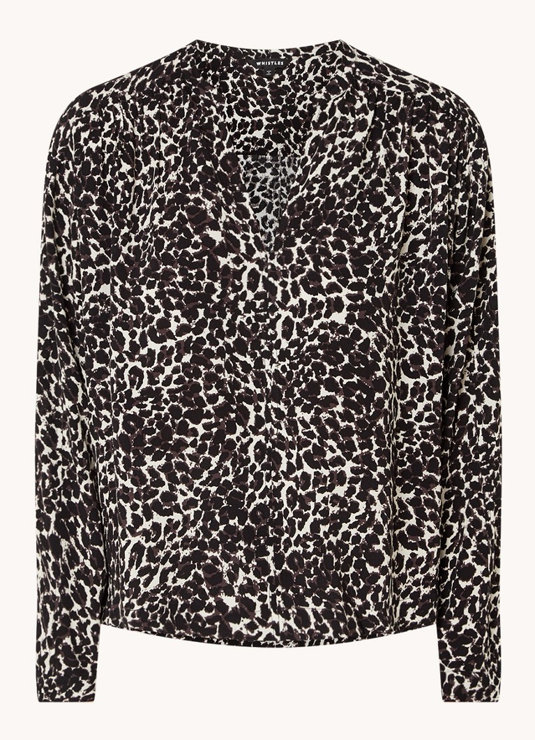 Whistles ShadowLeopardPrintBlouse
