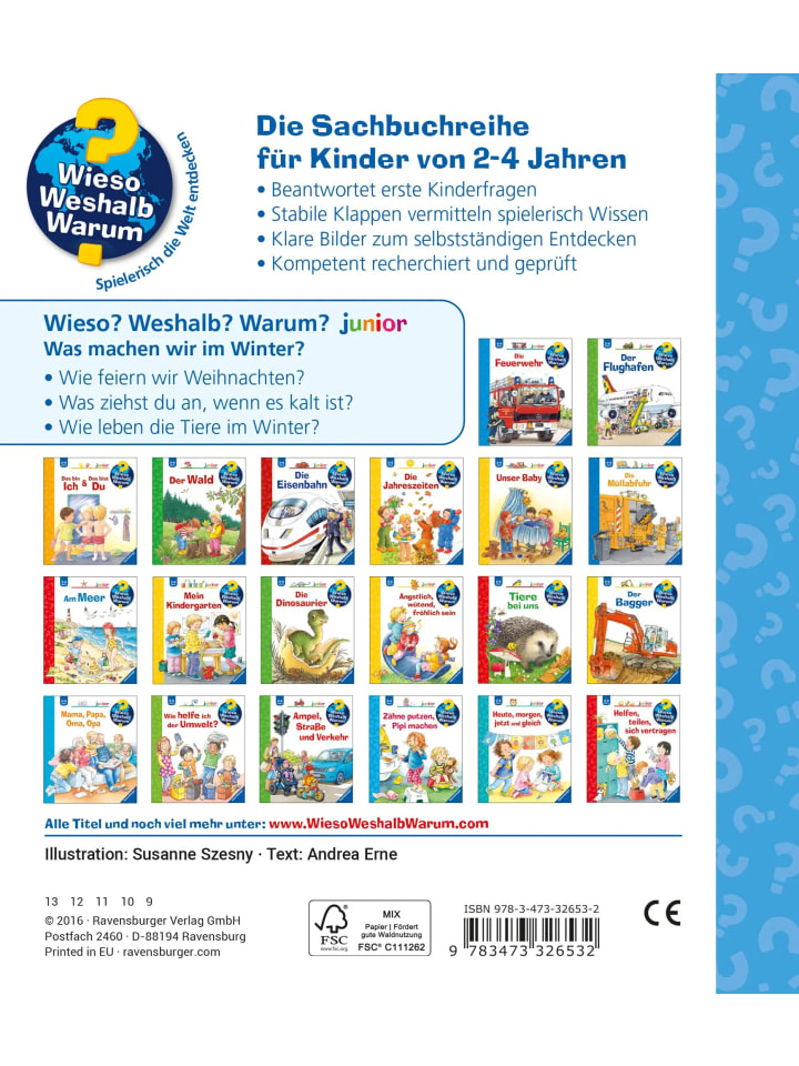 Ravensburger Wieso? Weshalb? Warum? junior, Band 58: Was machen wir im Winter? günstig kaufen onesize