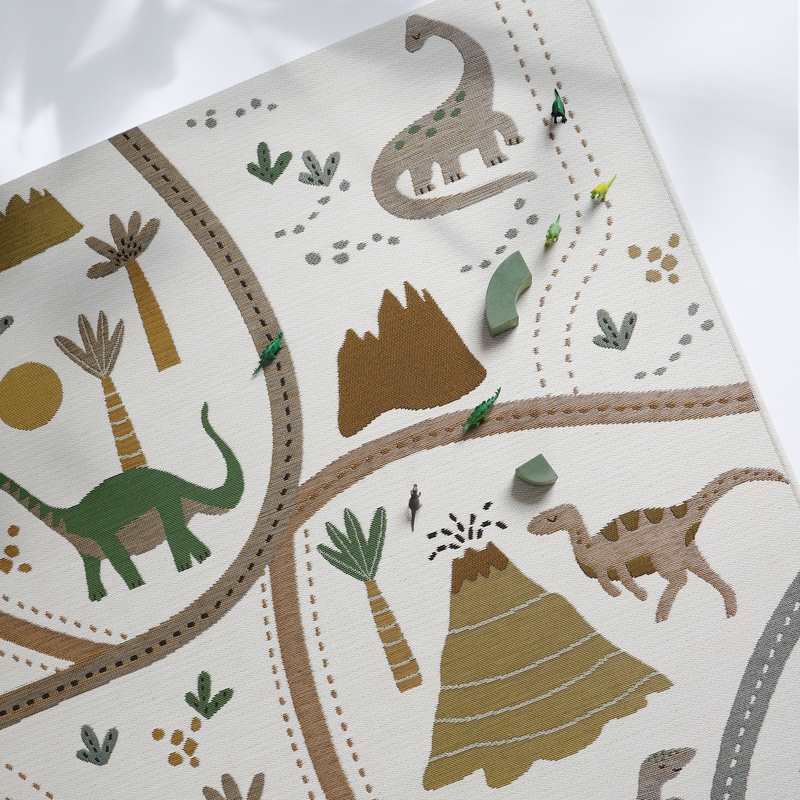 Tapis de jeu indoor & outdoor 123x180cm LITTLE JURASIC