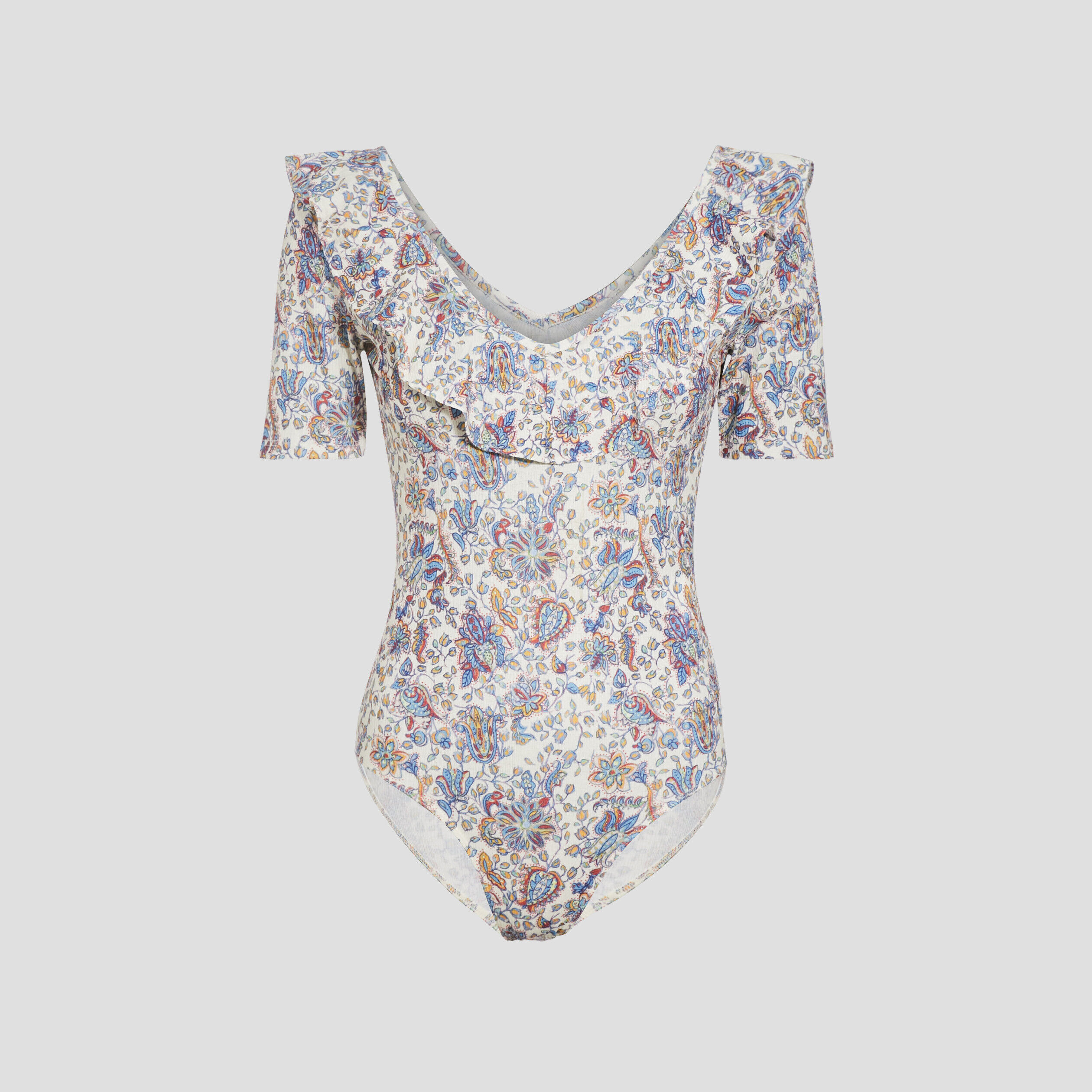 Body manches courtes blanc femme | Cache Cache