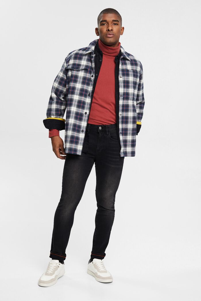 Schmale Stretch-Jeans mit mittlerer Bundhöhe
