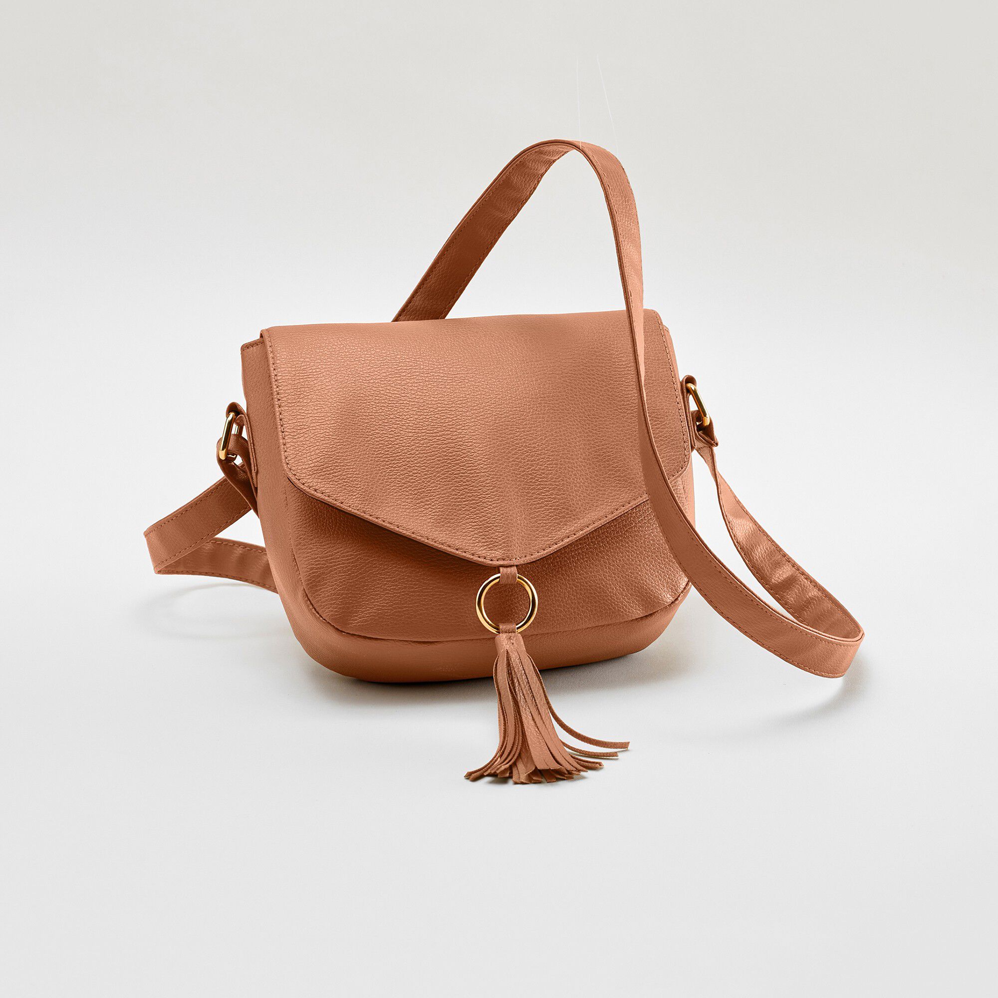 Sac bandoulière pompon