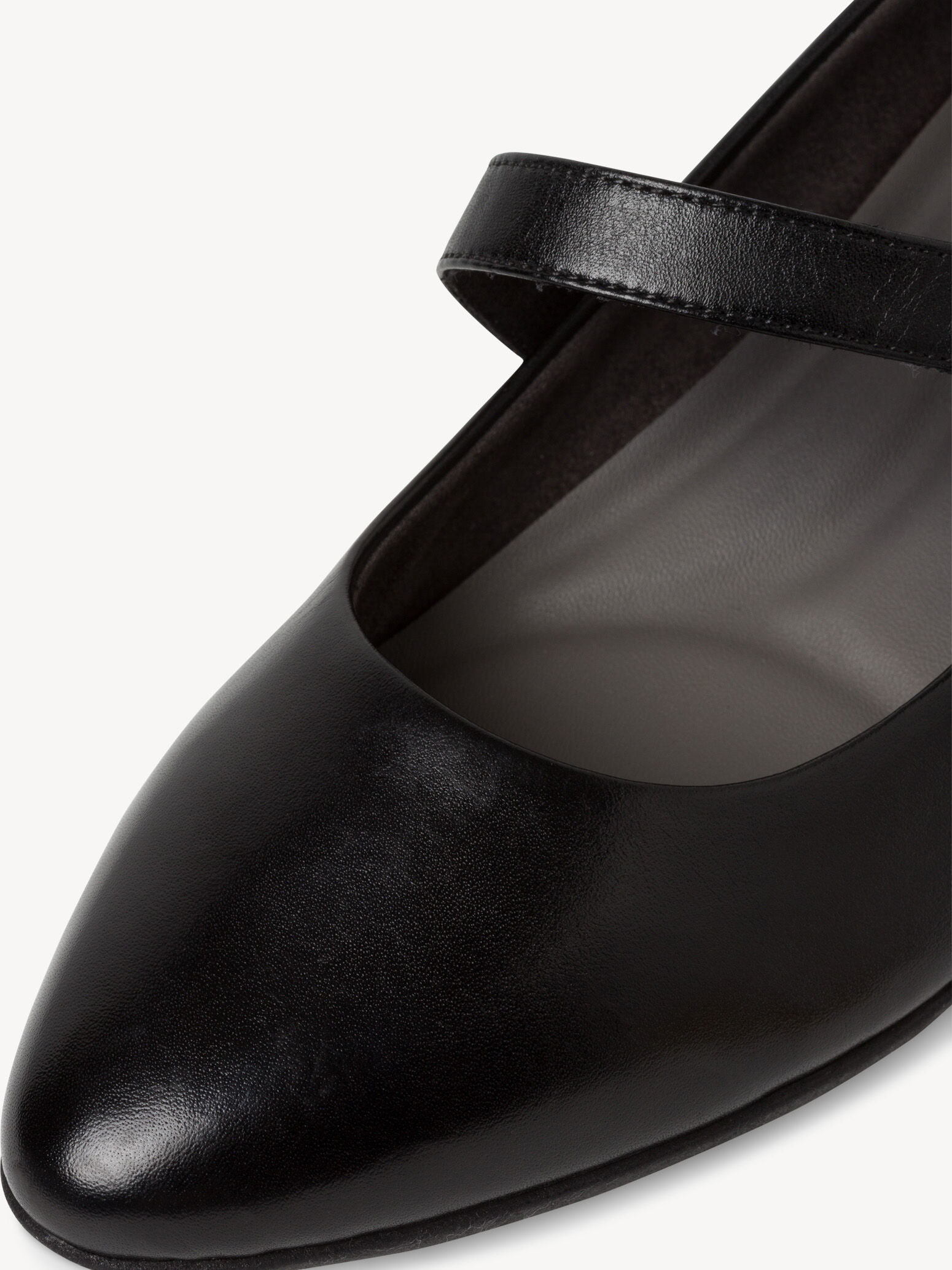 Escarpin en cuir - noir