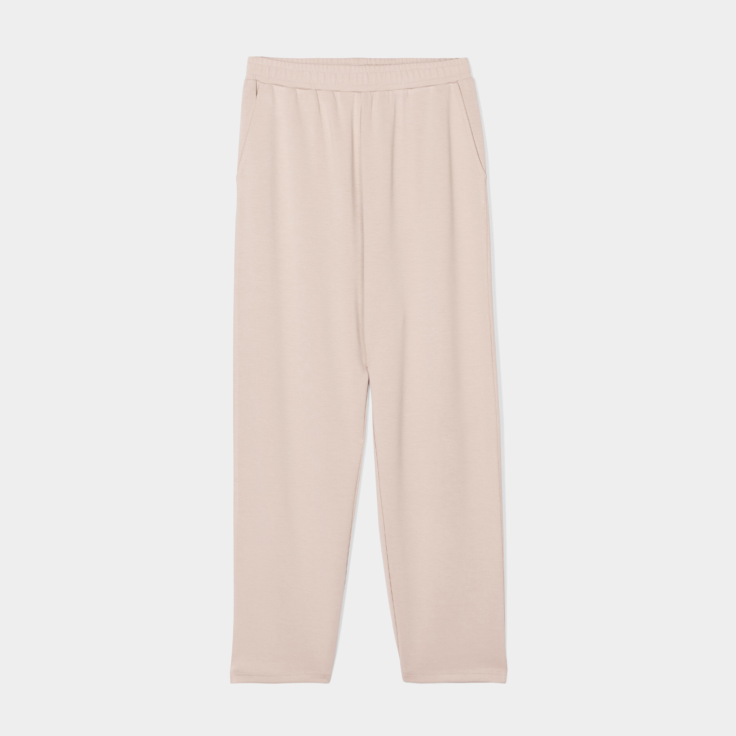 Bas de pyjama pantalon taille élastiquée taupe femme | La Halle