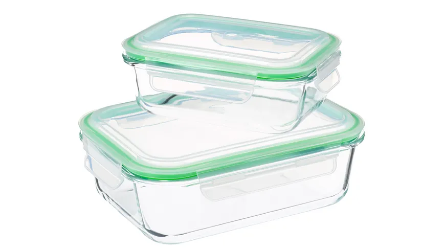 CleanPac Glas-Klickboxen-Set 2-tlg.