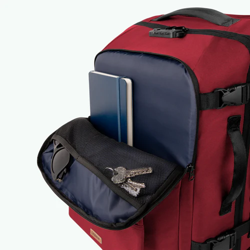 Sibiu small 2-wheel soft suitcase, burgundy