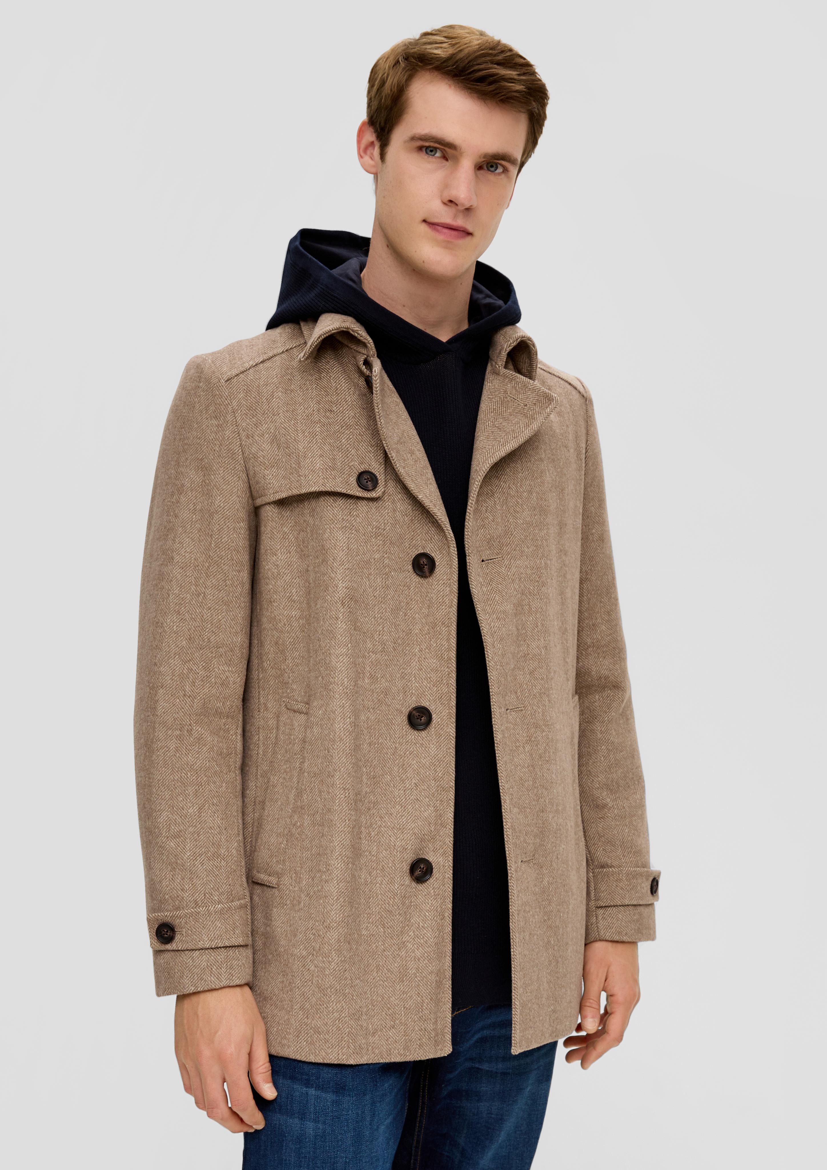 Gefütterter Mantel aus Wollmix  2133712-80Q1