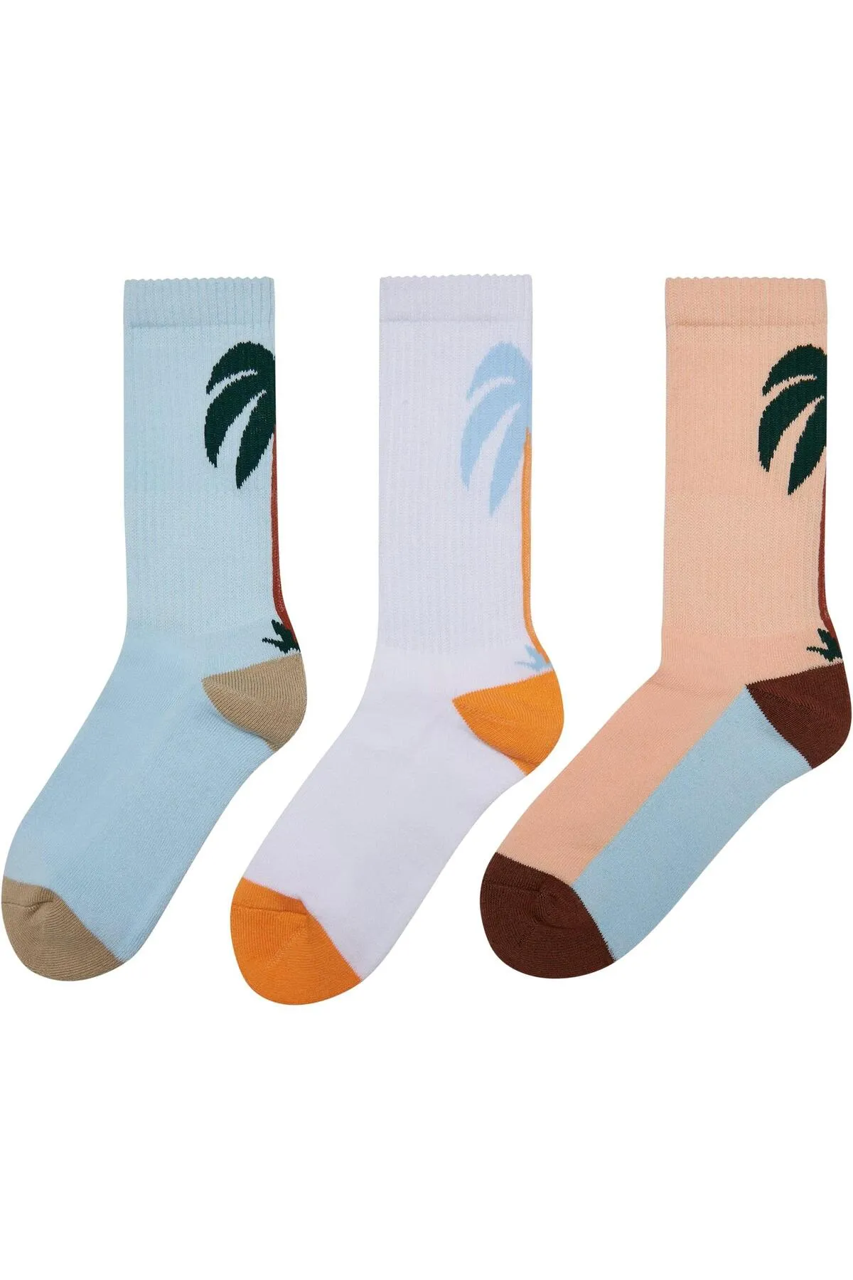 Mister Tee  Accessoires Fancy Palmtree Socken 3er-Pack