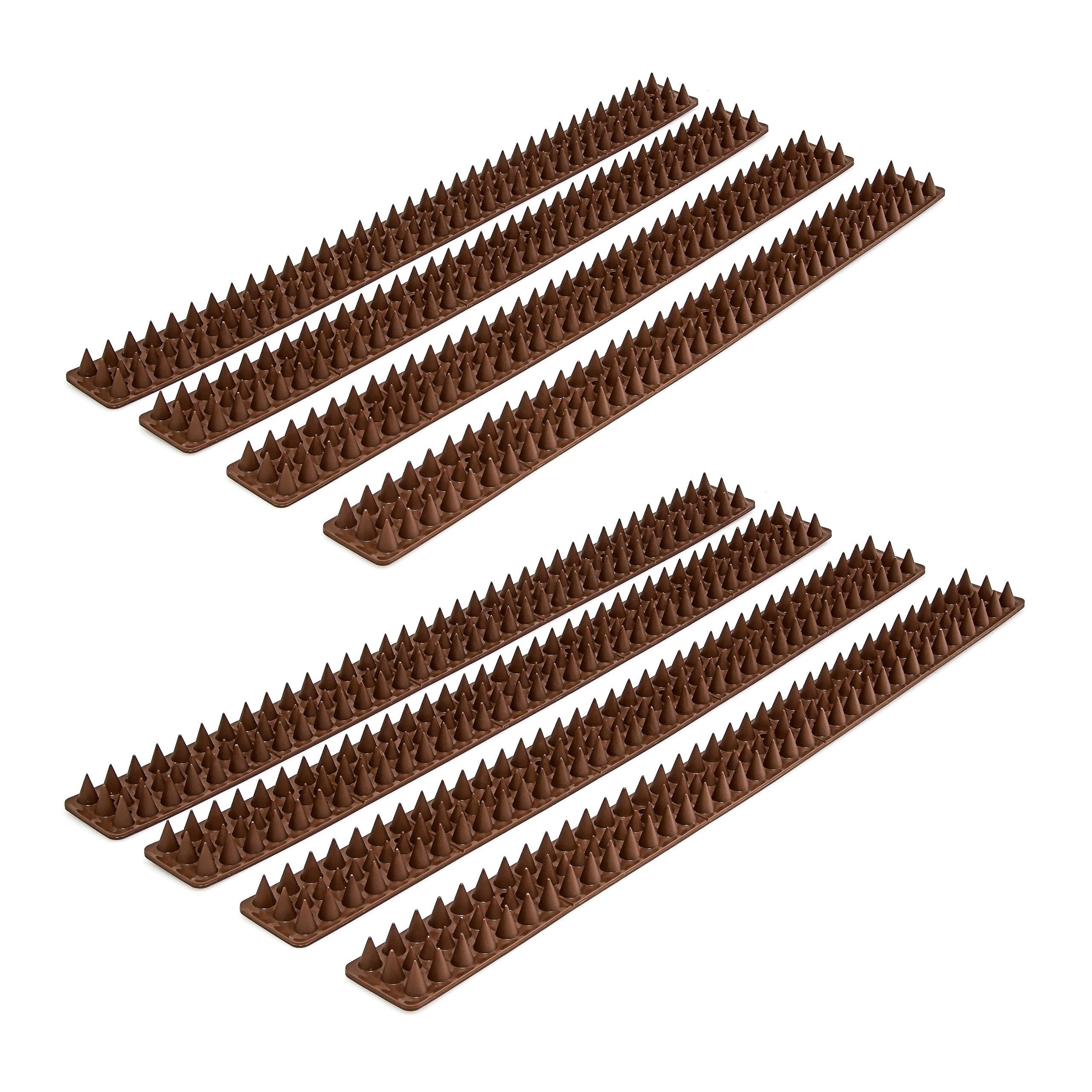 relaxdays Gartenzaun 8 x Vogelabwehr Spikes für Zäune