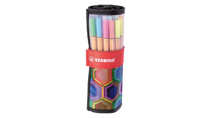 STABILO Fineliner - STABILO point 88 - 25er Rollerset ARTY Edition - mit 25 verschiedenen Farben