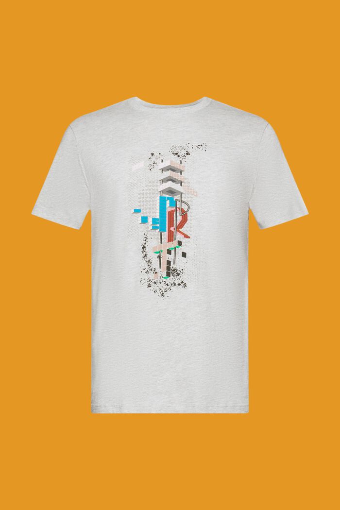 Schmal geschnittenes T-Shirt mit Print vorne