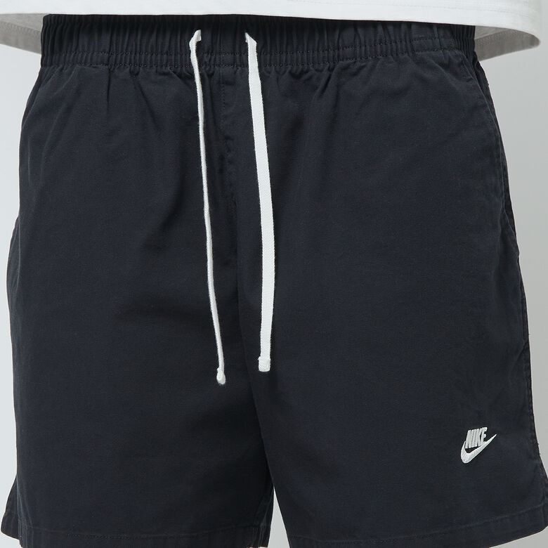 NIKE Club Woven Flow Shorts Washed black/white
