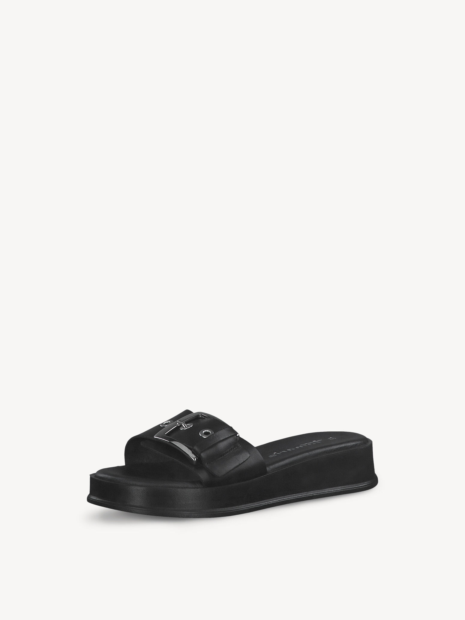 Mule en cuir - noir