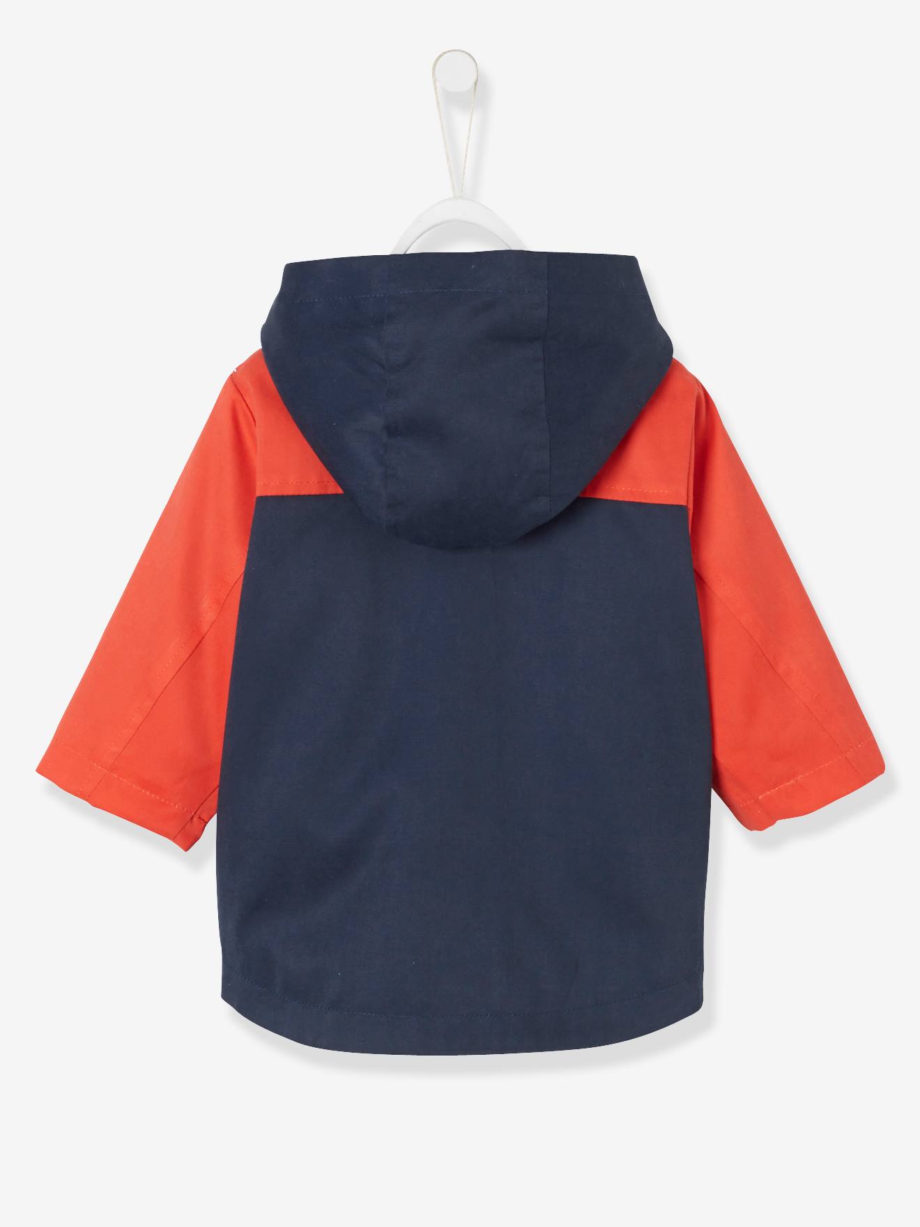 Parka 3 en 1 avec gilet amovible bébé garçon marine/rouge