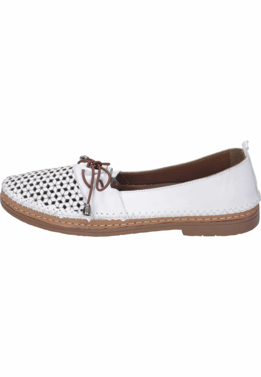 ESTER ELENORA Klassische Slipper weiss