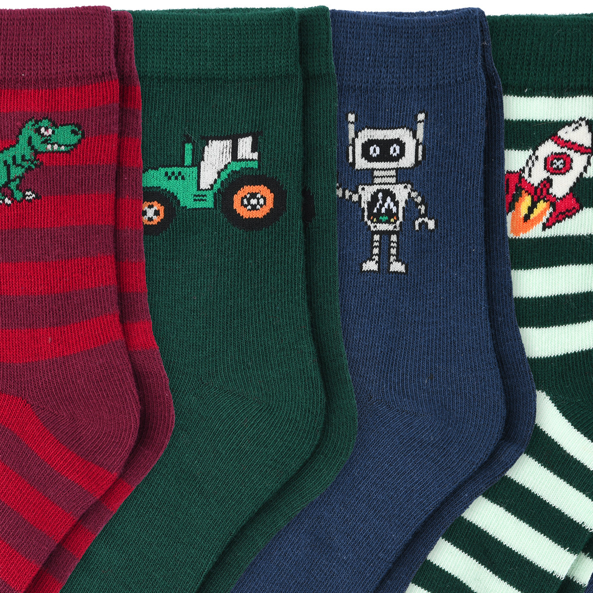 5 Paar Kinder Socken mit Bio-Baumwolle