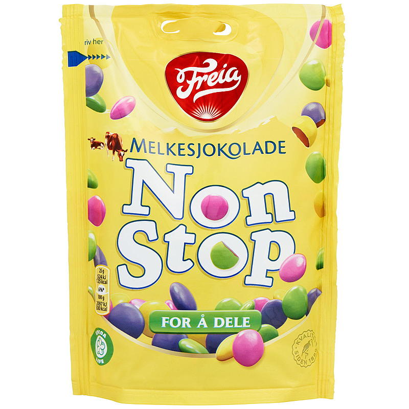 Freia Non Stop 180 g melkesjokolade