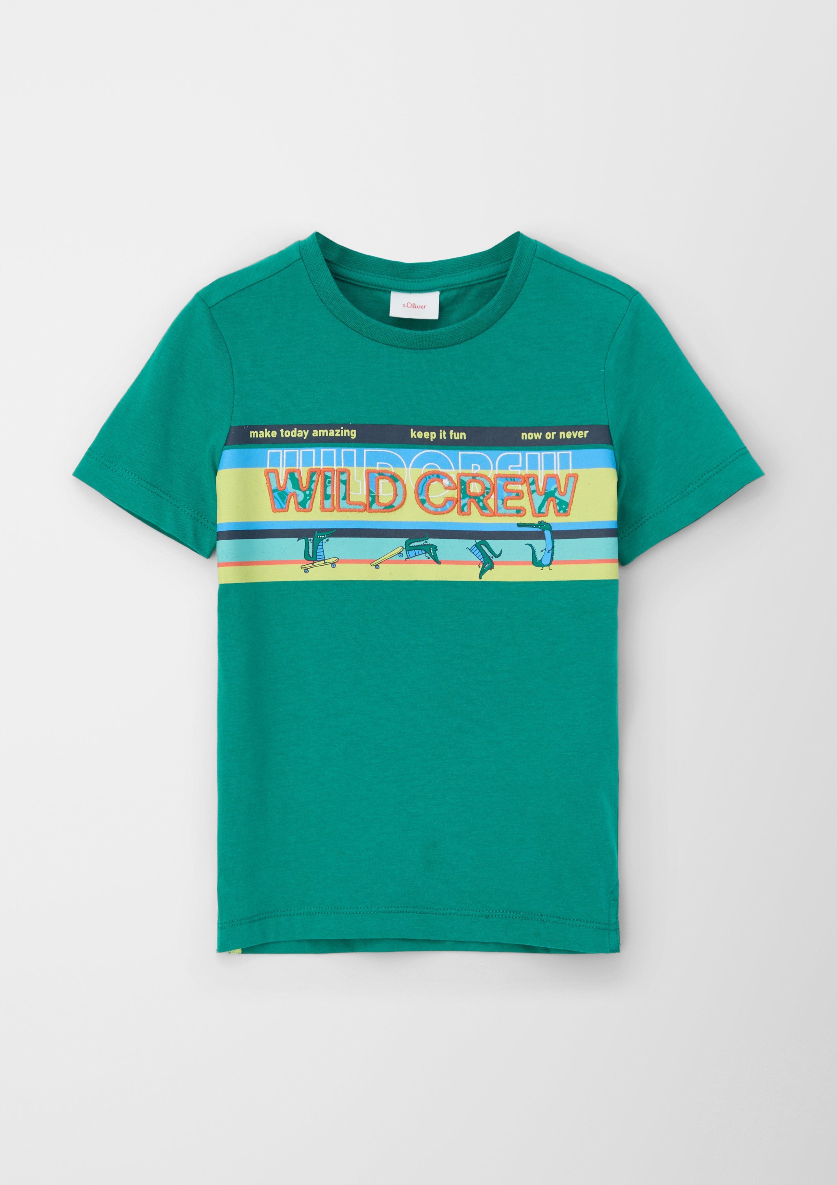 Jerseyshirt mit Statement-Print  2130652-7681